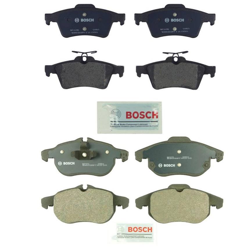 Saab Disc Brake Pad Set Kit - Front and Rear (Semi-Metallic) 99900004